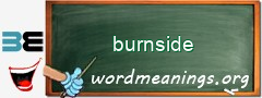 WordMeaning blackboard for burnside